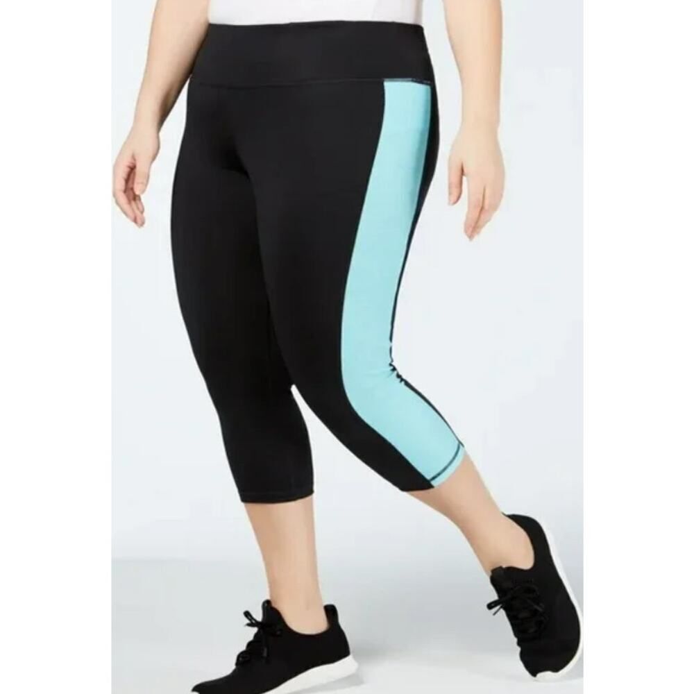 Ideology Noir Aqua Freeze Leggings Size 3X‎